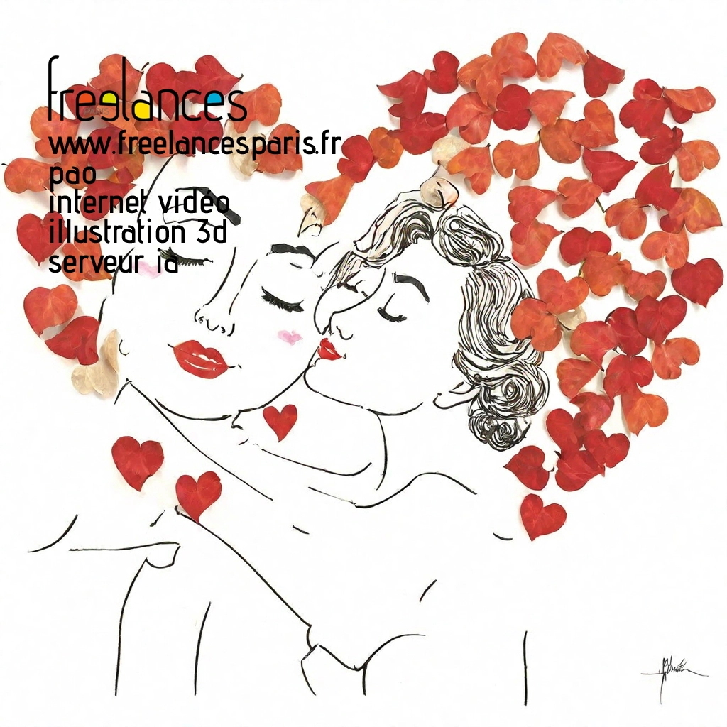 Pao mise en page internet vidéo illustration 3d serveur IA générative AI freelance paris studio de création magazines yrn4ln80